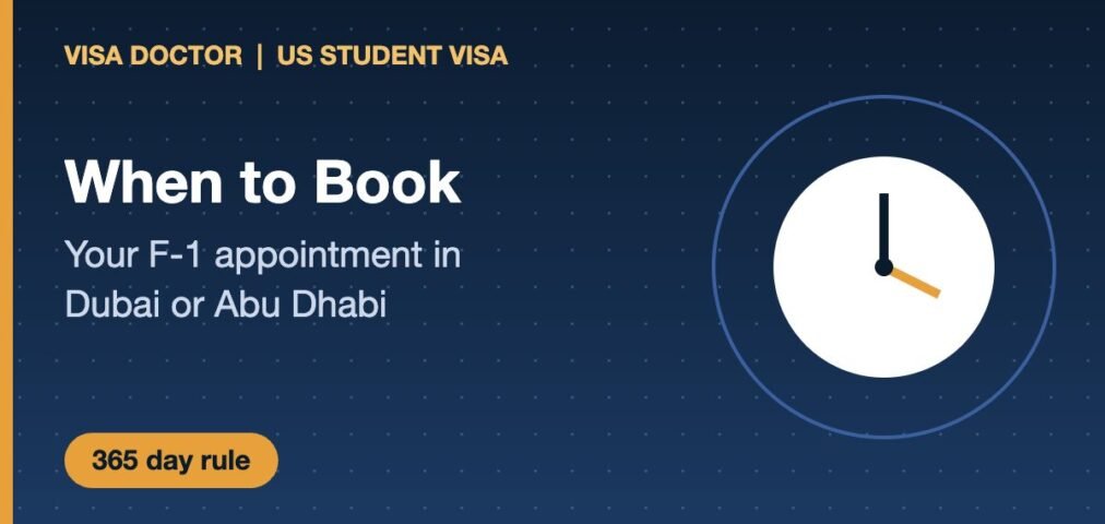 F1 visa appointment timing dubai abu dhabi - Visa Doctor Dubai