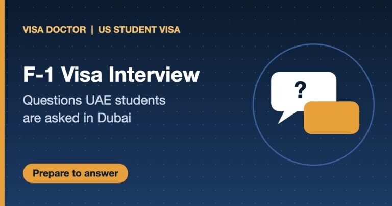 F-1 Visa Interview Questions in Dubai: What UAE Students Are Asked